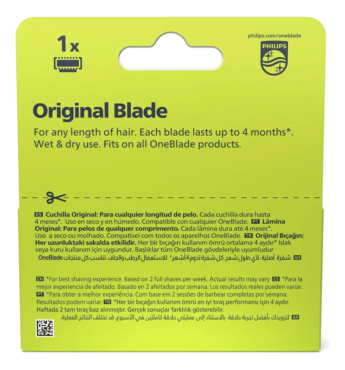 1X Lâmina OneBlade